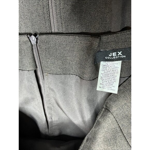 Jex Collection Women’s 2 Piece Brown Suit Skirt & Jacket Blazer Set Size 16 (46) - Picture 14 of 16